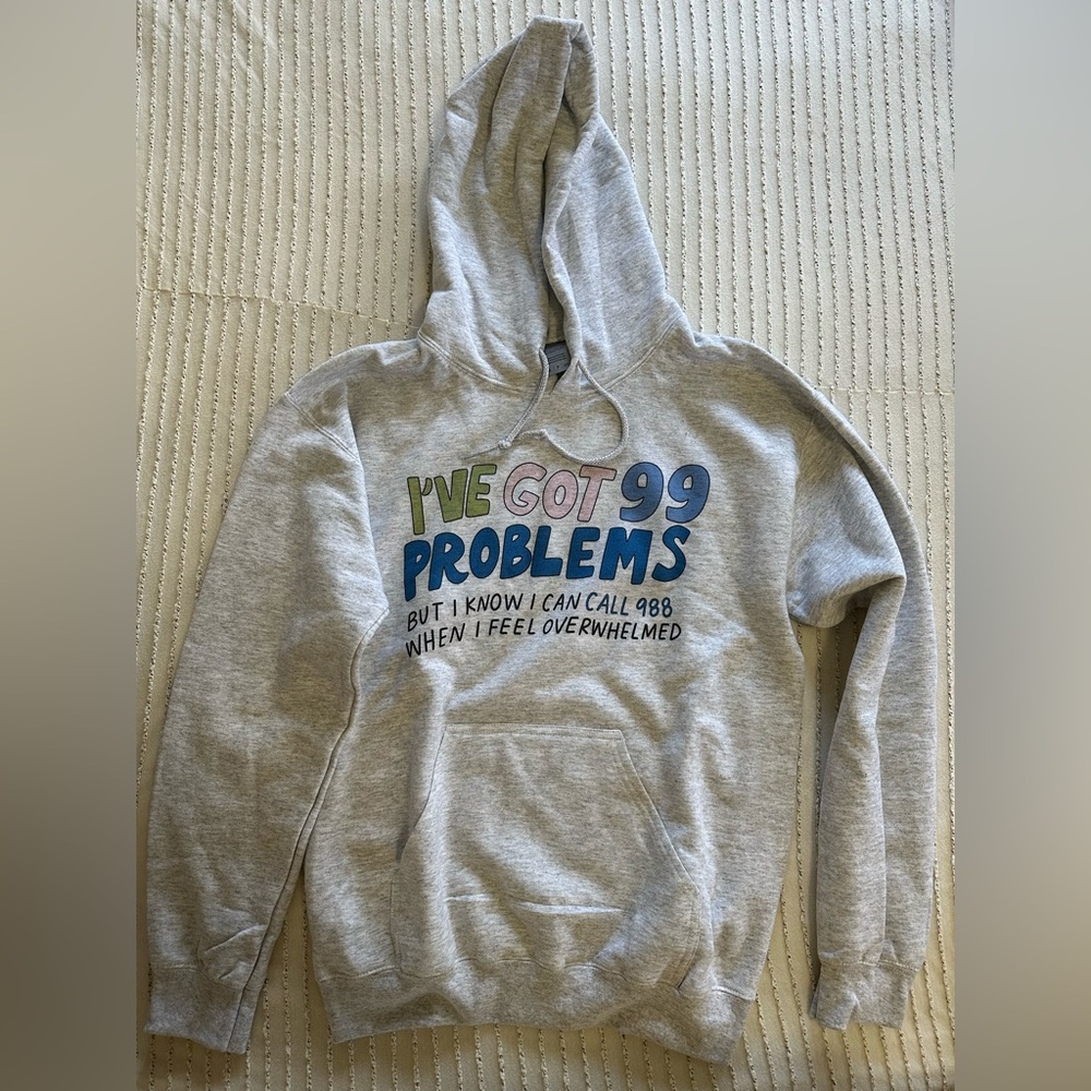 NWT “Self care is for everyone” suicide prevention hoodie size S